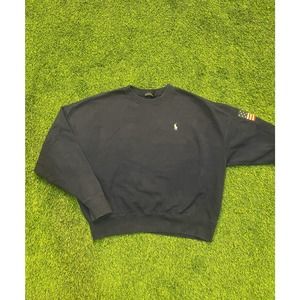 Womens Navy Polo Ralph Lauren Crewneck